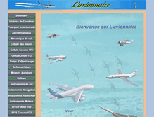 Tablet Screenshot of lavionnaire.fr